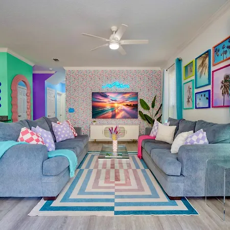 Walk2Beach - Golf Cart - Arcades - Stocked Kitchen